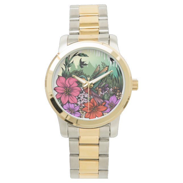 Hummingbird Garden Armbandsur (Framsida)