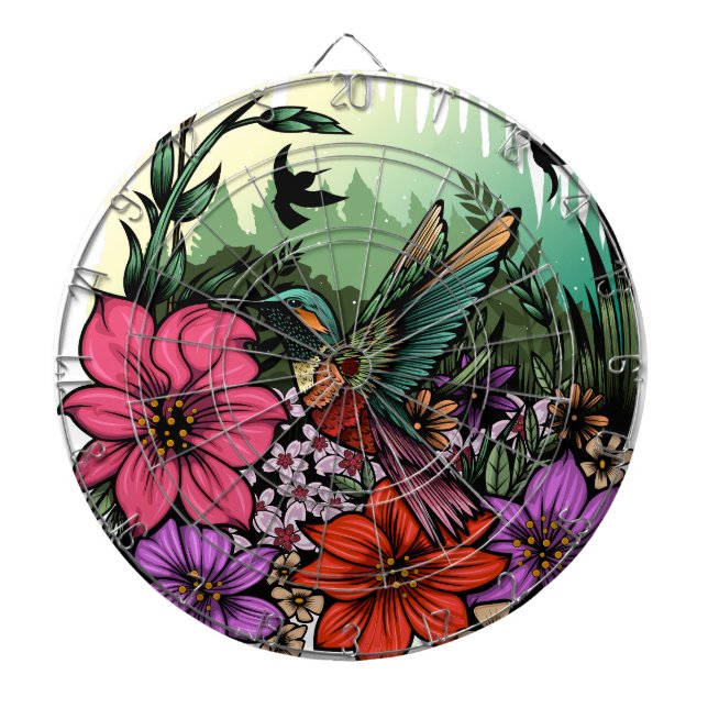 Hummingbird Garden Darttavla (Framsidan)
