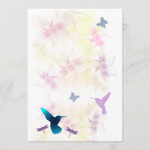 Hummingbird Garden Inbjudan till anpassning
