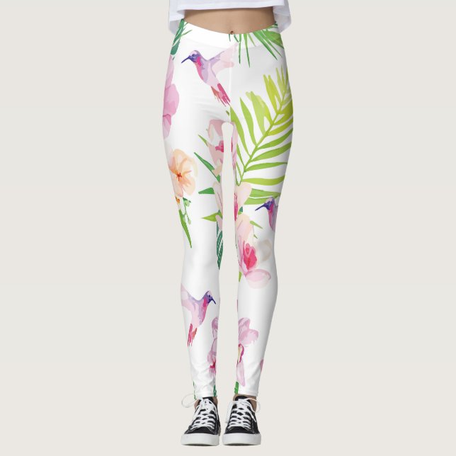 Hummingbird Garden Leggings (Framsida)