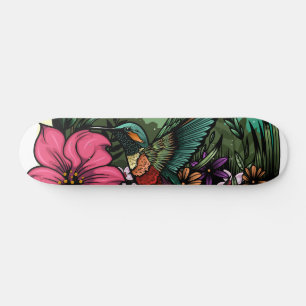 Hummingbird Garden Mini Skateboard Bräda 18,5 Cm