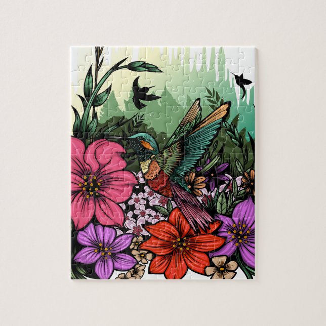 Hummingbird Garden Pussel (Vertikal)