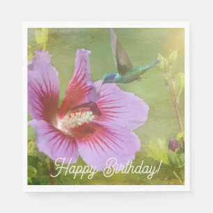 Hummingbird Gathering Nectar Pappersservett