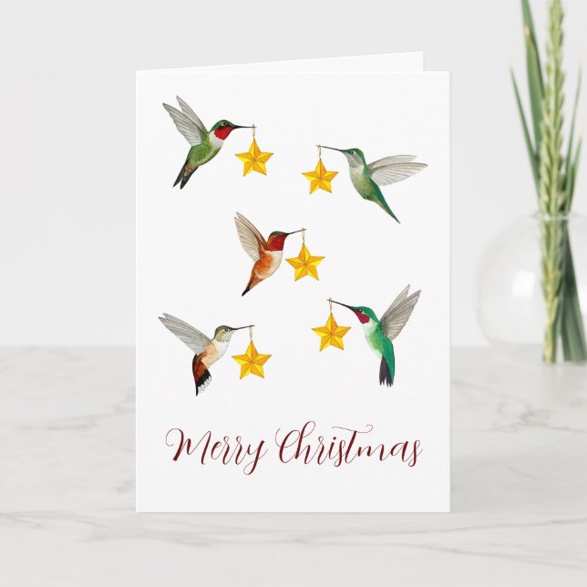 Hummingbird God jul Helgkort (Framsida)