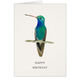 Hummingbird Grattis på födelsedagen-kort Hälsningskort