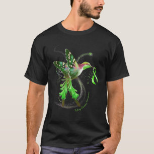 Hummingbird Grönt Ribbon Njursjukdom Medveten T Shirt