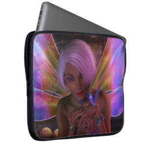 Hummingbird Guardian Fairy Fantasy Art Laptop Fodral