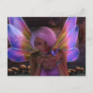 Hummingbird Guardian Fairy Fantasy Art Vykort