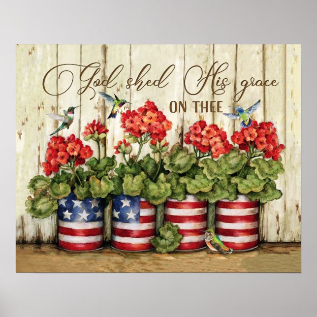 Hummingbird Gud skänkte hans höghetshystergåvor Poster (Framsidan)