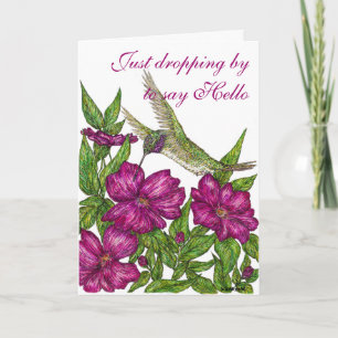Hummingbird hälsning kort