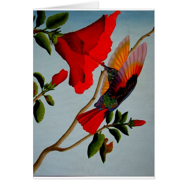 Hummingbird Hälsningskort (Framsidan)