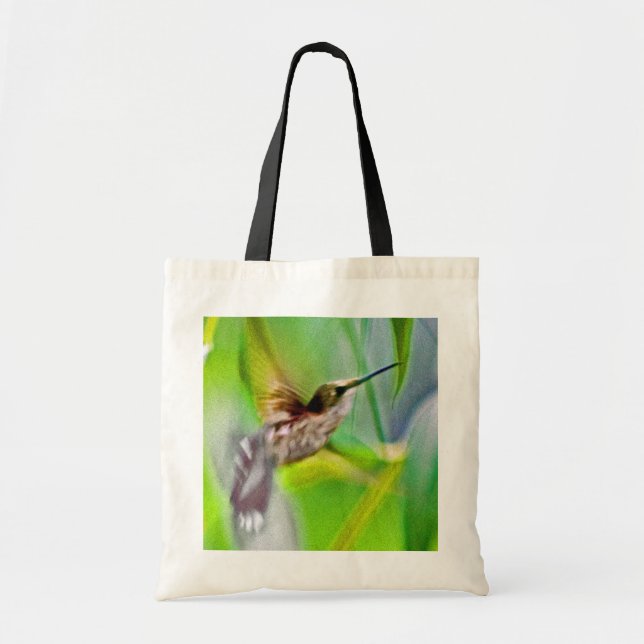 Hummingbird-handväska Tygkasse (Framsidan)