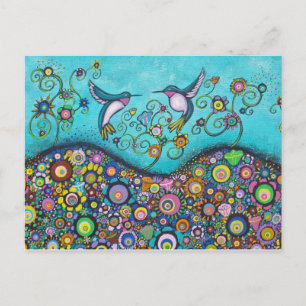 Hummingbird Haven-vykort Vykort