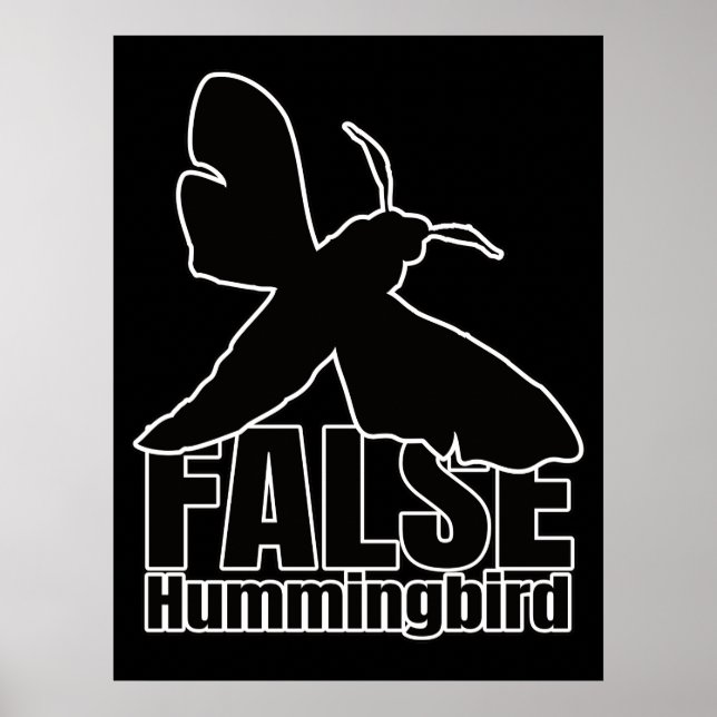 Hummingbird Hawk-Moth Butterfly - Entomology Geek Poster (Framsidan)