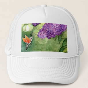 Hummingbird Hawk Moth och Lilacs Keps