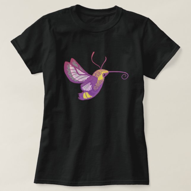 Hummingbird Hawk Moth T Shirt (Design framsida)