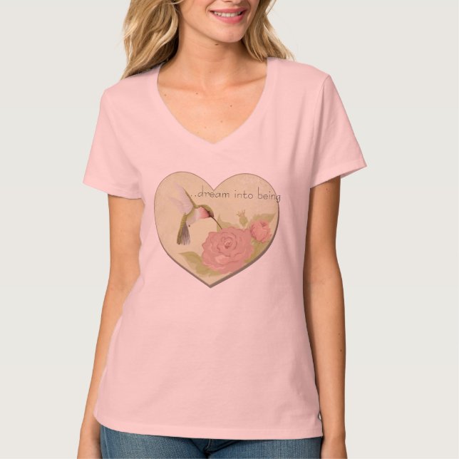 Hummingbird Heart T-shirt (Framsida)