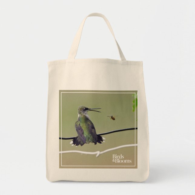 Hummingbird- & honungbi tygkasse (Framsidan)
