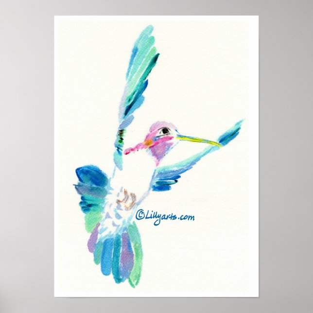 Hummingbird Hover Print and Poster (Framsidan)