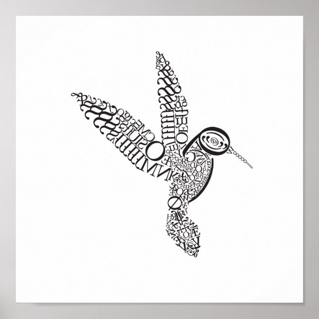 Hummingbird i Baskerville Poster (Framsidan)