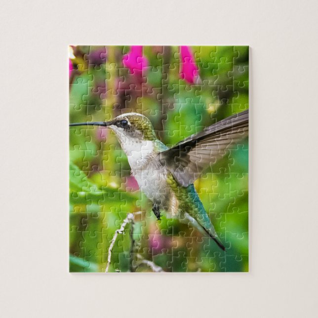 Hummingbird i flyg pussel (Vertikal)