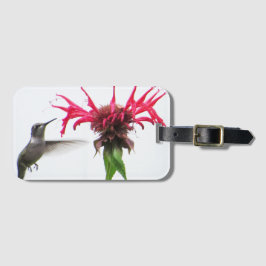 Hummingbird i Monarda Bagagebricka