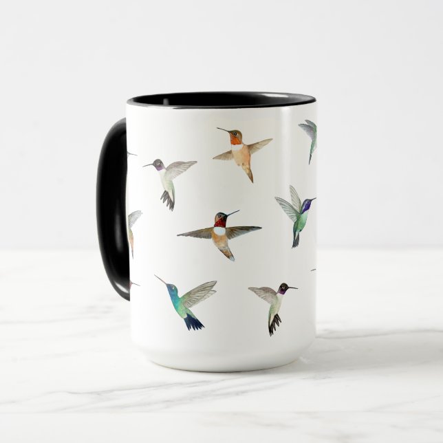 Hummingbird i Nordamerika-kaffe Mugg (Framsida vänster)