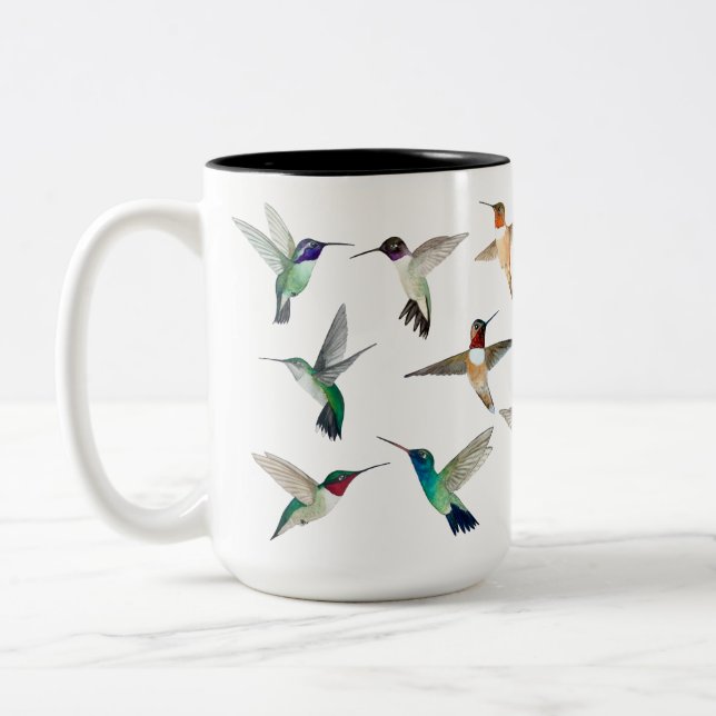Hummingbird i Nordamerika-kaffe Mugg (Vänster)