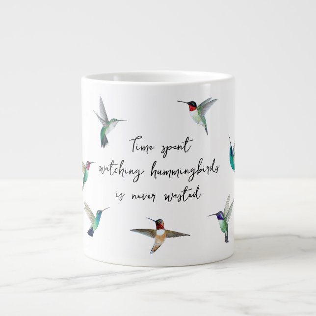 Hummingbird i Nordamerika-kaffe Mugg Jumbo Mugg (Framsidan)