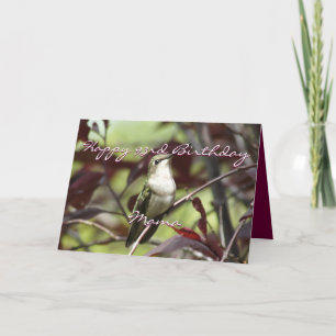 Hummingbird i Plum Träd- anpassa Kort
