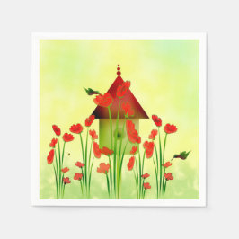 Hummingbird i Poppies Pappra Napkins Pappersservett
