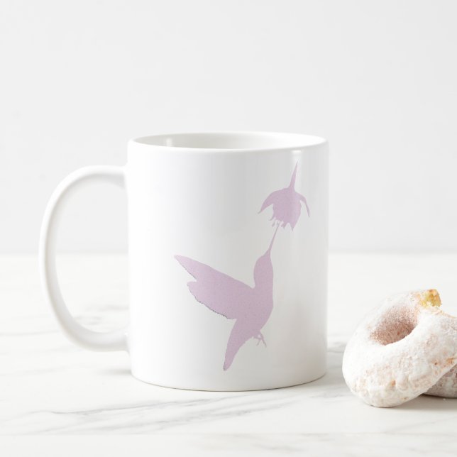 Hummingbird i Silhouette Kaffemugg (Med munk)
