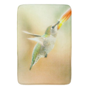 Hummingbird i Tidigt Morgonljus Badrumsmatta