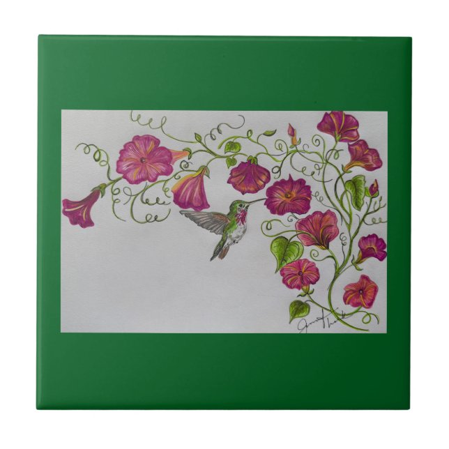 Hummingbird i Tile Kakelplatta (Framsidan)