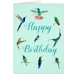 Hummingbird i Tropical Americas Hälsningskort