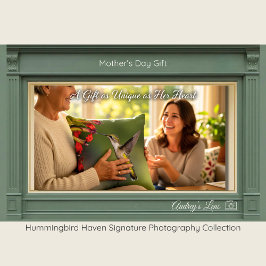 Hummingbird In Flight Gift for Mom | Throw Pillow Kudde