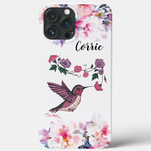 Hummingbird iphone case (Baksida)
