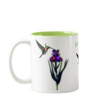 Hummingbird Iris Flower Personlig
