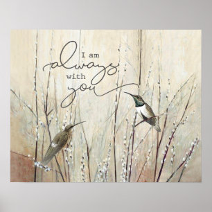 Hummingbird jag alltid är med dig. poster