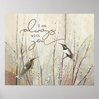 Hummingbird jag alltid är med dig. poster