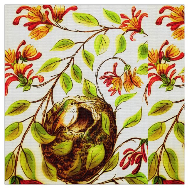 Hummingbird Joy Fabric Tyg (Provkarta)