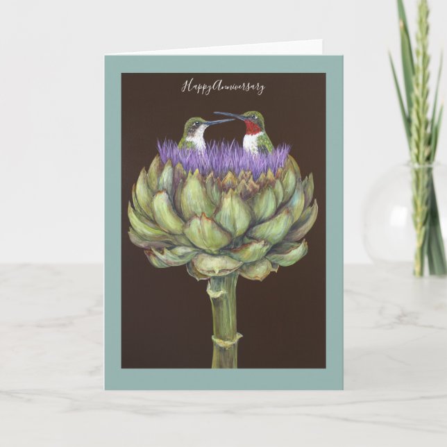 Hummingbird-jubileumskort Kort (Framsida)