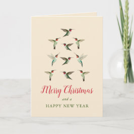 Hummingbird Julgran Kort
