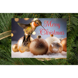 Hummingbird-julkort Kort