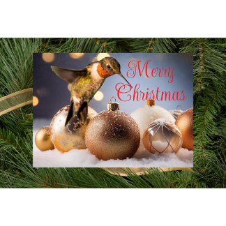 Hummingbird-julkort Kort