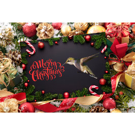 Hummingbird-julkort Kort