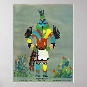 Hummingbird kachina poster