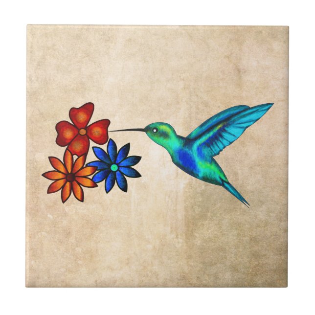 Hummingbird Kakelplatta (Framsidan)