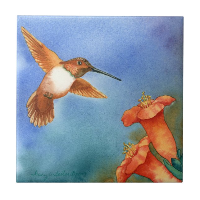 Hummingbird Kakelplatta (Framsidan)
