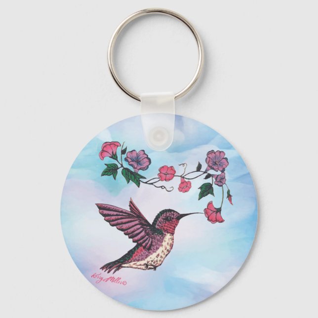 Hummingbird Keychain Nyckelring (Framsida)